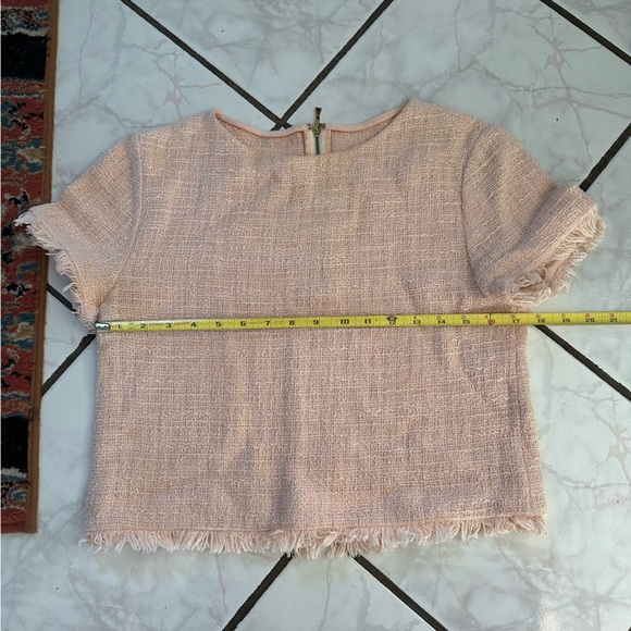 Pink textured tee blouse - Picture 6 of 6